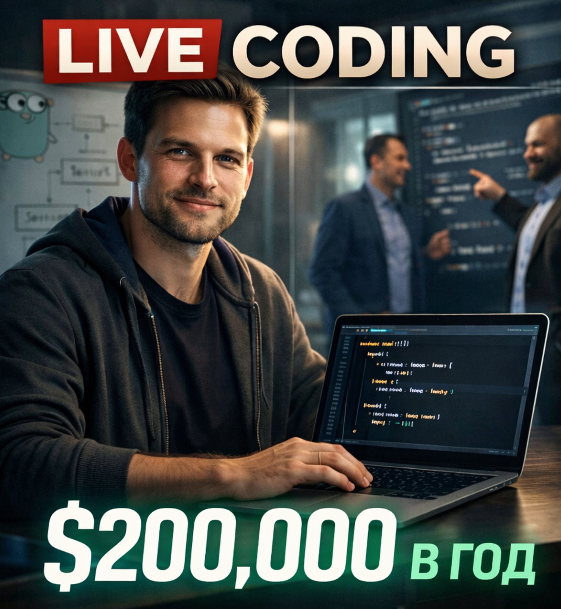 Лайвкодинг на удаленку $17k в месяц в Английский БигТех. Оффер получен (скриншот в комплекте) ✅